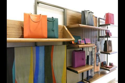 Bright accessories at Jaeger's Chelsea store